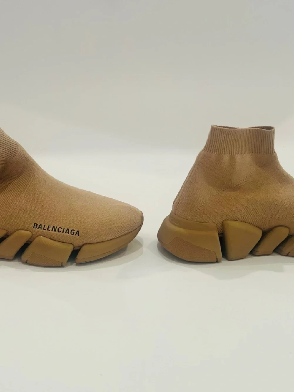 Balenciaga Speed Trainer Sock Women's Sneakers – Beige/Nude ✨ - Picture 2 of 5